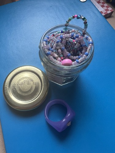 Vintage mystery jewellery - mystery, jar