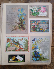 Victorian  Christmas Cards, Greeting etc etc Scraps ALBUM  approx 250