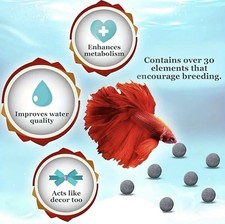 Grey Mineral Balls for Shrimp Snails Plecos Nerites Ramshorns