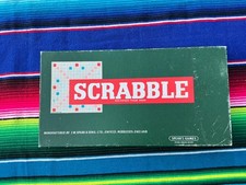 Spears Games Vintage Scrabble Word Board Game Complete Retro wooden props