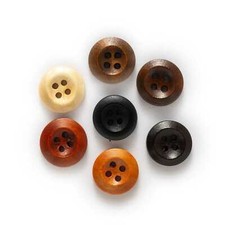 4 hole solid round wooden