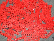 Lego Technic RED Beams - 6 pin / 5 Hole Brick x 15