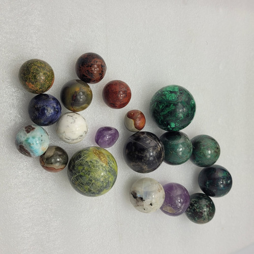 Crystal mineral spheres - crystal,
