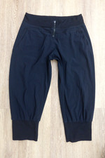 SWEATY BETTY CROPPED YOGA/ FITNESS/GYM/DANCE  LEGGINGS BLACK*UK 12-14 / MEDIUM