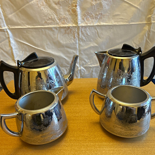 Swan brand willow ware 4pc - swan,