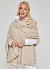 CASHMERE CREAM SCARF Thick