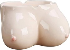 Ceramic Boobs Ashtray 11cm