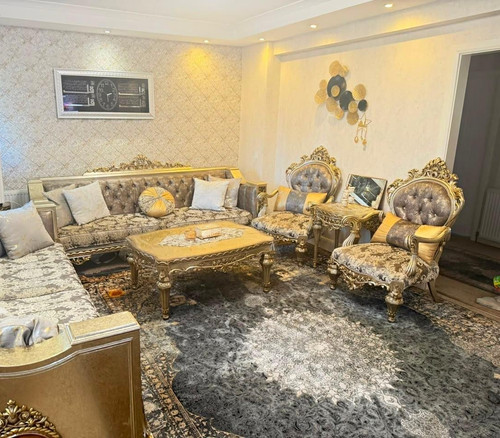 Baroque rococo gold grey - &,