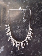 Alan Hannah Silver Tone Costume Necklace
