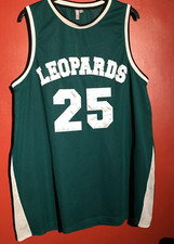 ASOS GREEN SLEEVELESS BASKETBALL MINI DRESS LEOPARDS NUMBER 25 SIZE 18