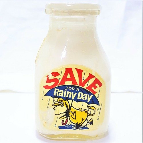 Vintage save for rainy - for, day
