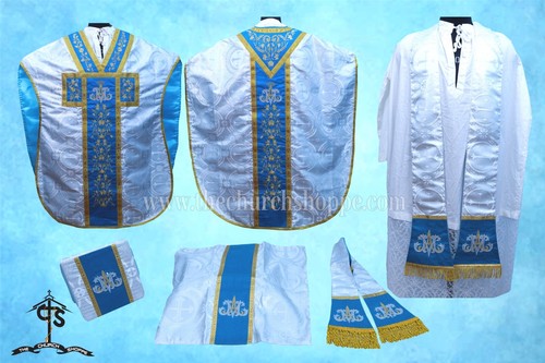 Metallic silver chasuble - metallic, chasuble.st