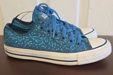 Converse Blue Sequin Lace Up