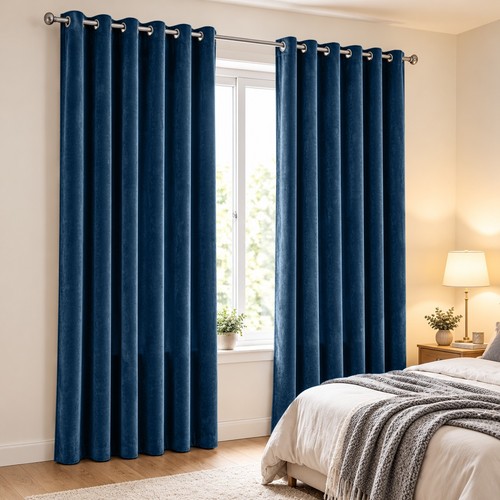 Luxury velvet curtains eyelet - velvet,