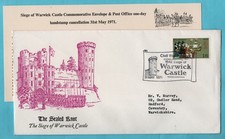 Warwick Castle Event Special Official Cover - The Sealed Knot 1971
