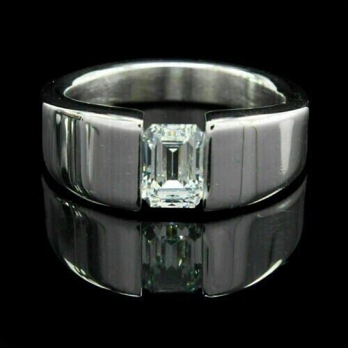 14k white gold plated - 14k, men's