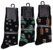 Black Gambling Bamboo Sock