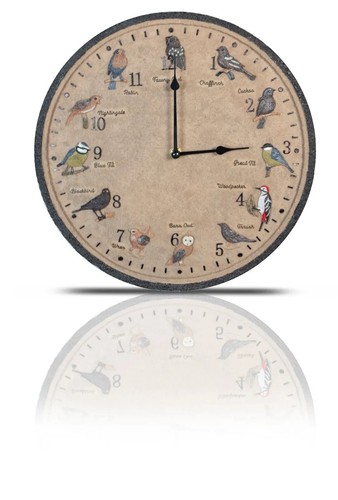 Wall clock wild birds - wild,
