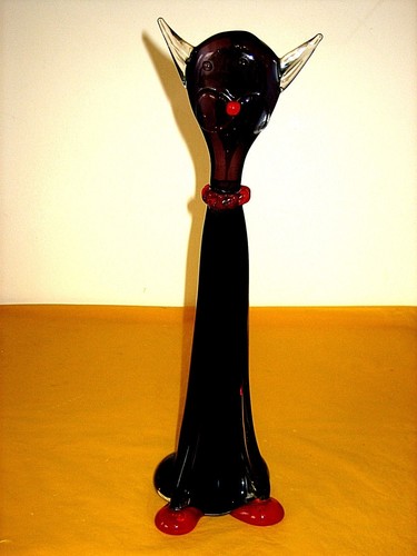 Murano purple red clear - murano, glass