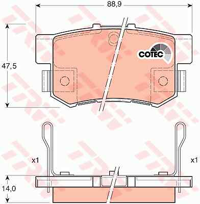 Trw gdb3175 brake pad set - brake,