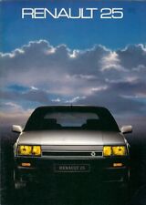 Renault 25 1985-1986 UK Brochure Limousine, V6 Turbo, V6 Injection, GTX, GTS, TS