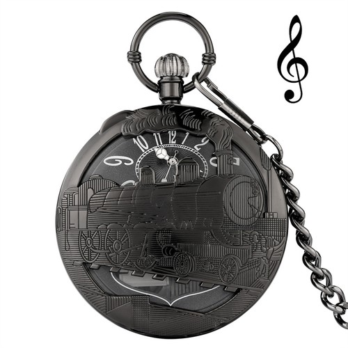 Black quartz musical pocket - quartz,