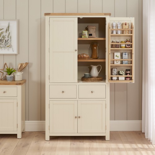 Pantry cupboard oak - top, double
