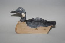 American folk art waterfowl decoy bird silhouette antique weathered finish