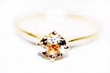 Pink Morganite Ring 9ct Gold 5mm Morganite Solitaire Engagement Ring  L/6