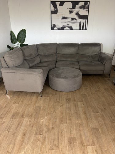 Grey electric recliner corner - recliner,