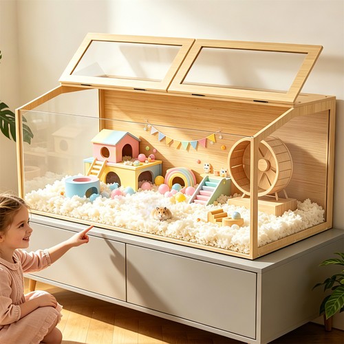 Huge tabletop hedgehog cage - huge,