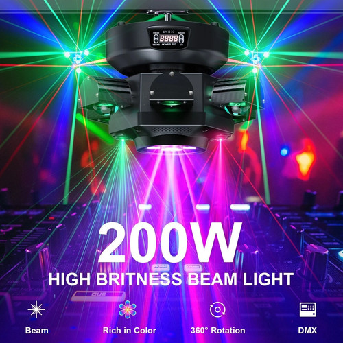 200w rgbw arms rotate - 200w,