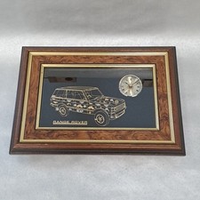 Range Rover Framed Wall Art with Clock 35cm x 25cm x 6cm