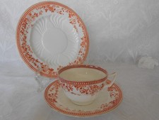 ANTIQUE WEDGWOOD ETRURIA LARGE TEA CUP SAUCER SIDE PLATE TRIO REGD NO. 154623