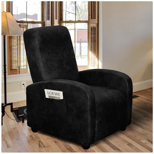 Black recliner slipcover - recliner,