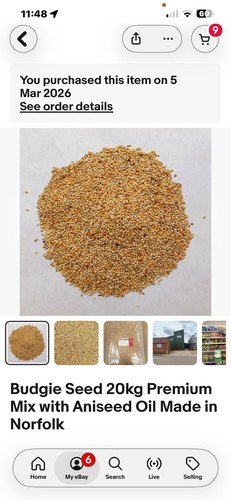 Budgie seed 20kg premium - 20kg,