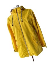 Gelert Womens size 12 Rain Jacket Coat Yellow Hooded waterproof stormlite 5000