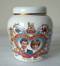 ROYAL WORCESTER Bone China  Charles & Diana Wedding Ginger Pot Jar  PALISSY