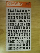 1 x Decadry Rub-on Black