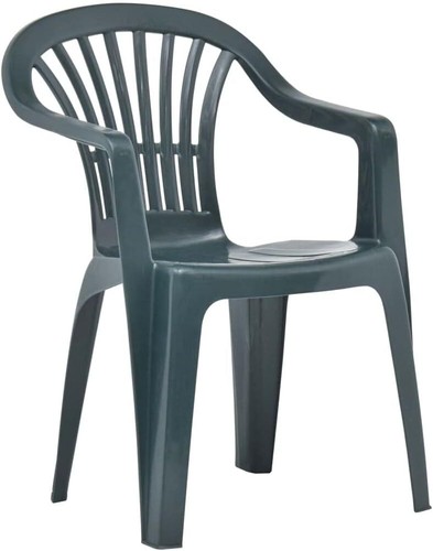 Plastic garden chairs - low, back