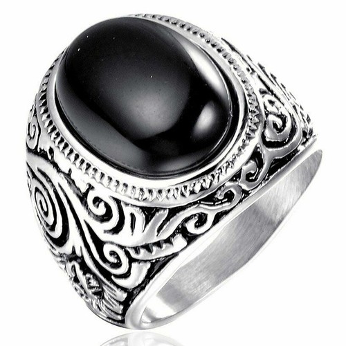Stainless steel mens - steel, oval