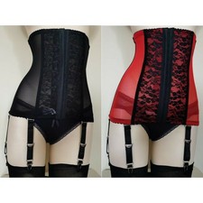 Sheer Mesh Lace Waist Shaping