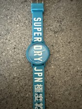 Superdry Men’s Bright Blue Watch, Unworn, New Battery. Excellent Condition
