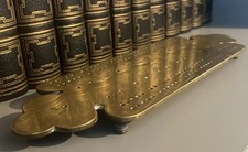 Antique Early 19thC Brass Cribbage Board Card Games Parlour Game