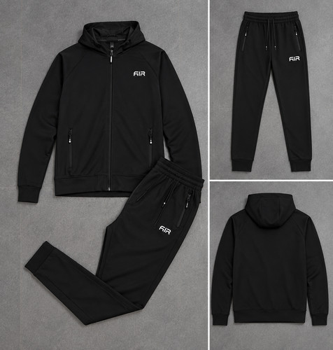 Men tracksuit set - set, zip