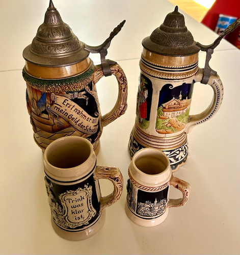 Ceramic beer steins - ceramic,