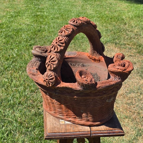 Vintage large terracotta clay - vintage,