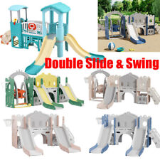 Kids Toddler Double Slide and