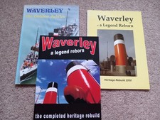 Waverley, the Paddle Steamers Golden Jubilee and A Legend Reborn. 3 booklets.