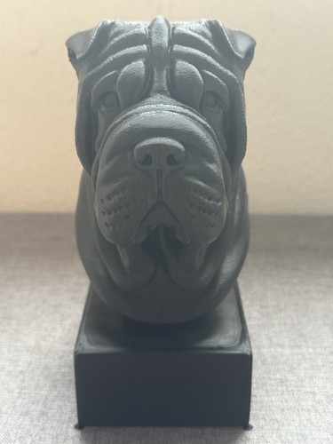 20cm shar pei dog - statue, –